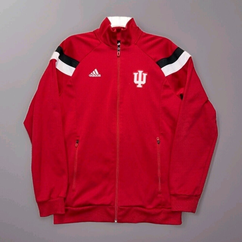Indiana Hoosiers‎ Adidas Performance Full Zip Track Jacket Men’s 2XL EU 50 A400